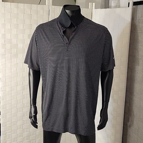 NIKE GOLF TOUR PERFORMANCE DRI-FIT STRIPED PIQUE POLO MEN'S SHIRT - Picture 13 of 16